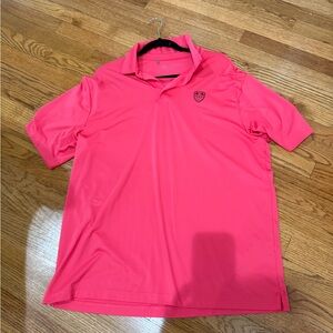 Men's Performance Polo Shirt - Hot Pink